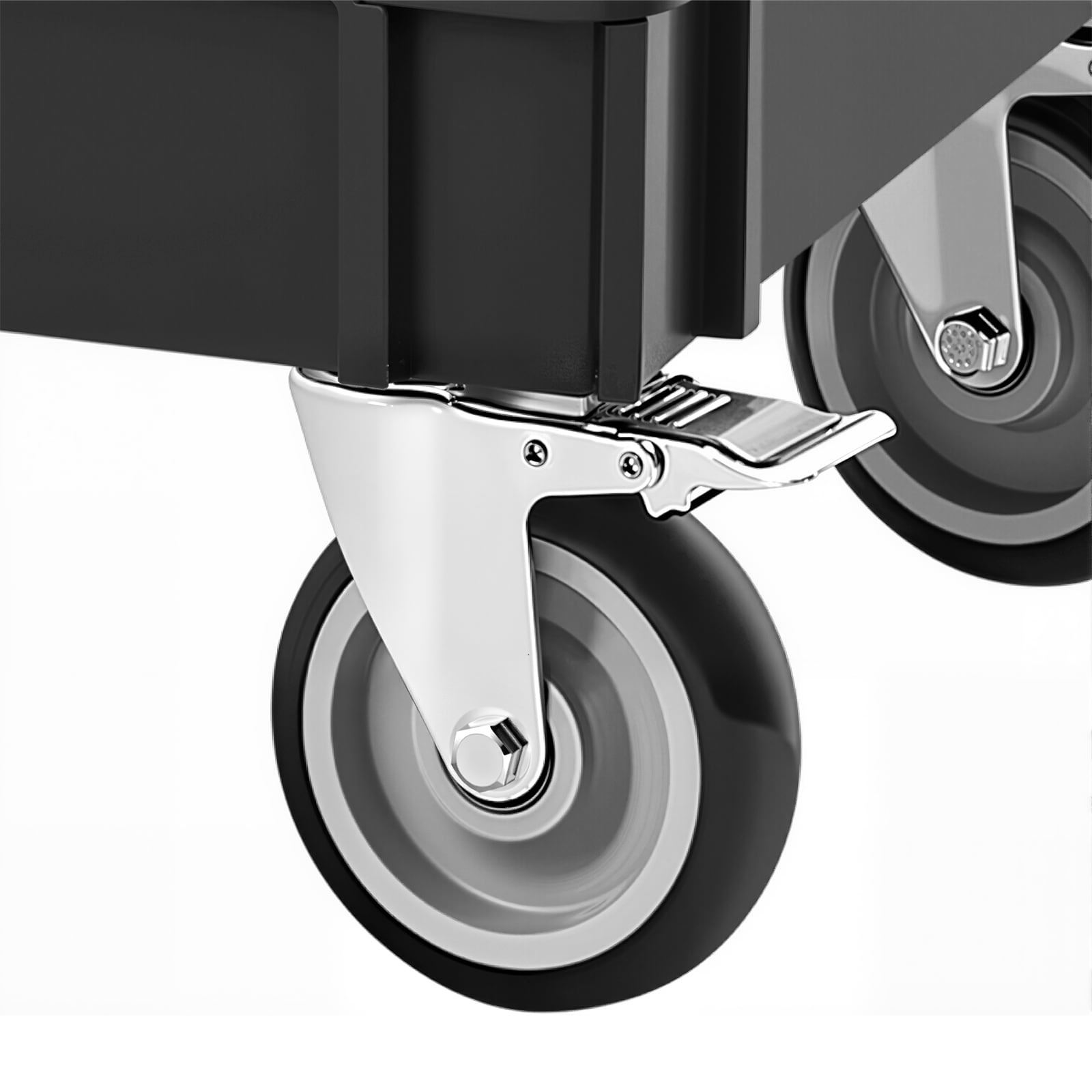 Heavy Duty 3-tier Rolling Utility Cart With Swivel Wheels_voghion.com